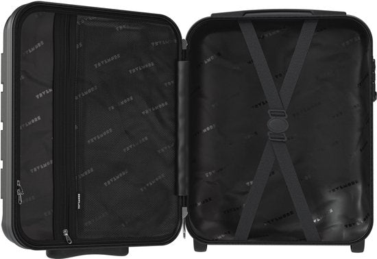Valise cabine TRVLMORE - 40 x 30 x 20 cm - À placer sous le siège - 24 L - Serrure TSA - 2 roulettes - Noir