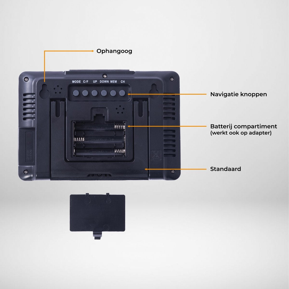 Station météo - Denver WS-540 Black - fonction alarme - écran couleur - Noir