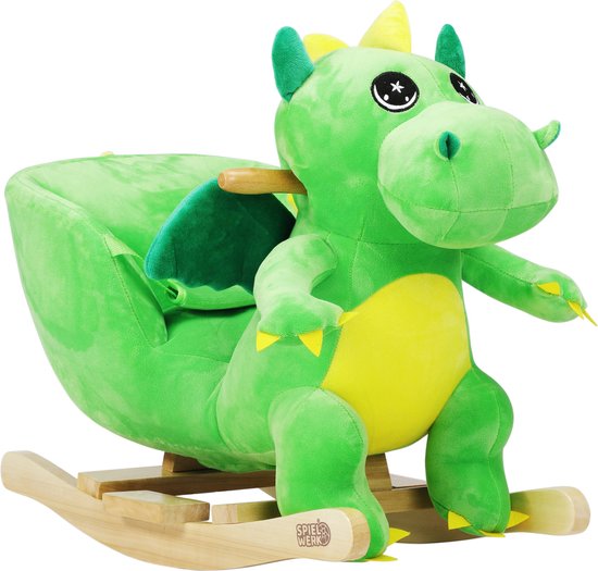 Spielwerk Fauteuil à bascule enfant dino avec ceinture de sécurité