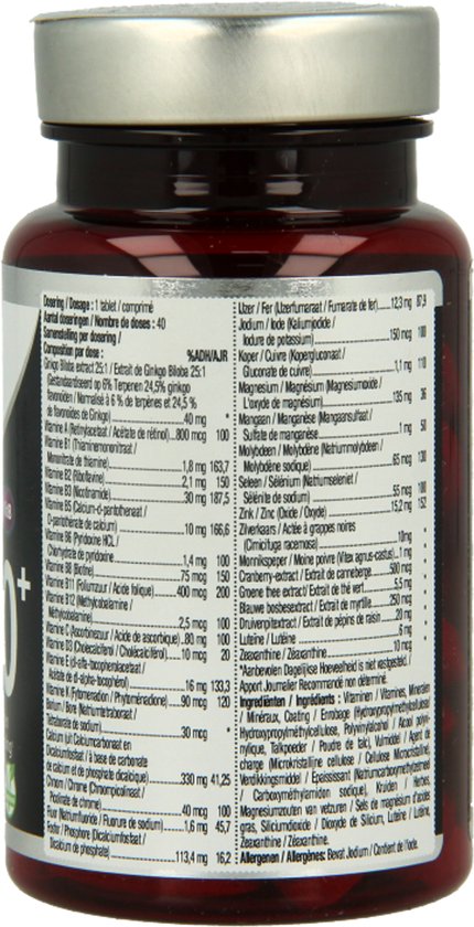 Lucovitaal Multi Femme Complet 50+ au ginkgo biloba, 40 gélules