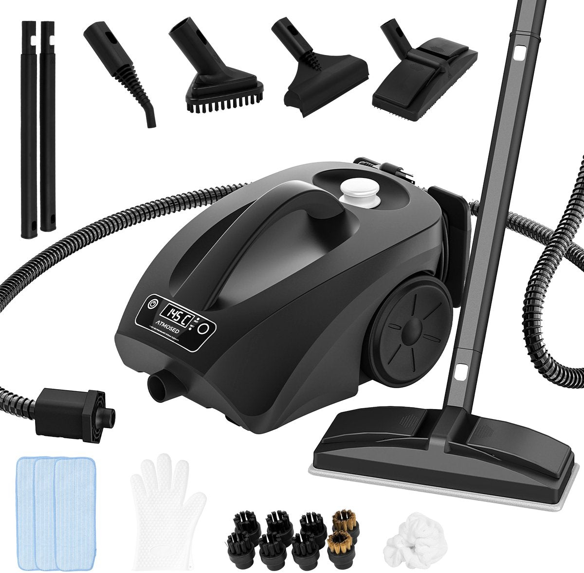Nettoyeur vapeur Atmosed AS-2 - 1 650 W - 4 bars - 2,5 L - Avec 20 accessoires