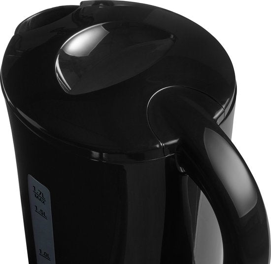 Tomado TWK1700B - Bouilloire - 1,7 litres - Plastique - Léger - Indicateur de niveau d'eau - Noir