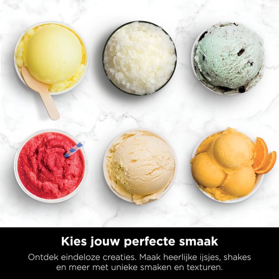 Ninja Creami Deluxe - Machine à glaces 10-en-1 - Pour glaces, milkshakes, slushies, smoothie bowls et bien plus encore - Foodi - NC501EU