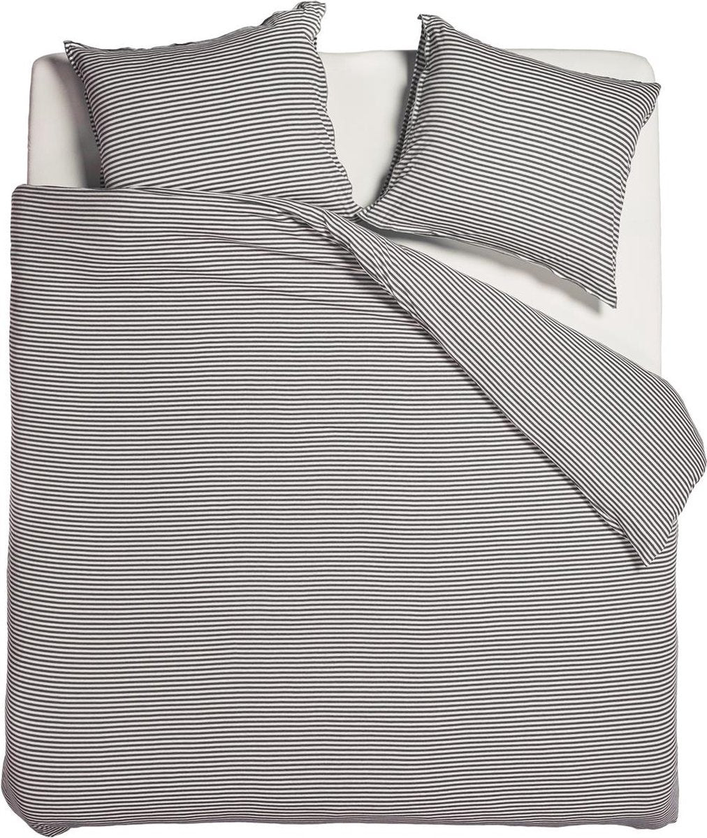 vtwonen - Enveloppe de couette - Comfy - Stripe Grey - 240x200/220