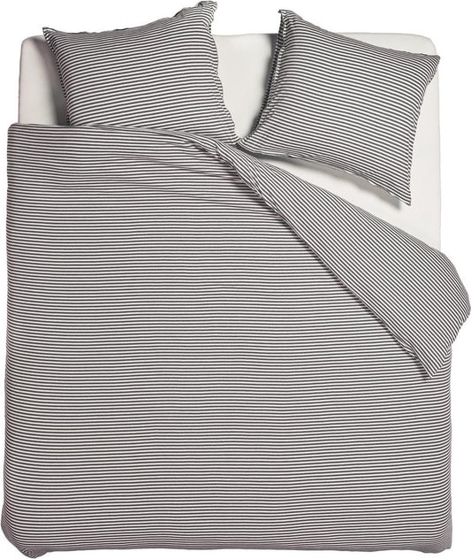 vtwonen - Enveloppe de couette - Comfy - Stripe Grey - 240x200/220