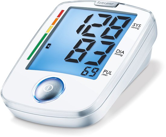 Beurer BM 44 Basic XL Tensiomètre à bras - Recommandé par la Fondation des maladies du cœur - Écran lumineux XL - Brassard 22-30 cm - Validé cliniquement - Application HealthManager Pro - Rythme cardiaque irrégulier