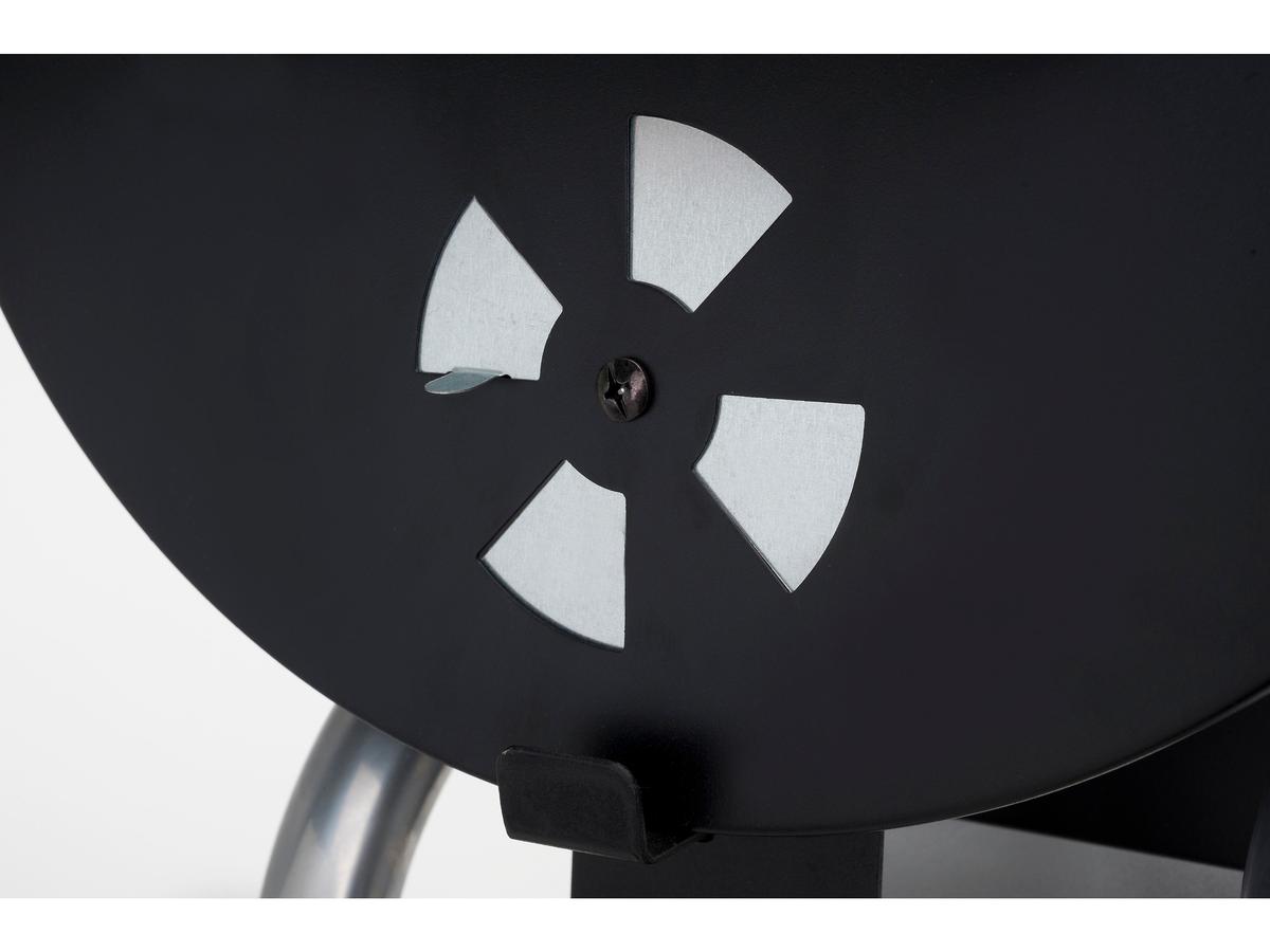 Barbecue au charbon de bois Landmann Black Taurus 440 - Conception robuste - Grande surface de cuisson