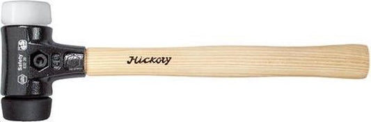 Wiha Plastic Hammer Safety medium/très dur avec manche en caryer, marteau à tête ronde (26661) 80L mm