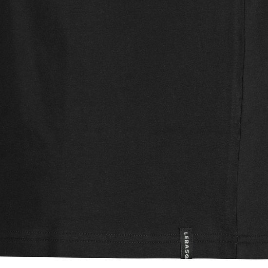 LEBASQ - T-shirt Davis pour homme - 3 packs - avec col en V - Extra long - Convient comme sous-maillot - Noir - Taille 2XL