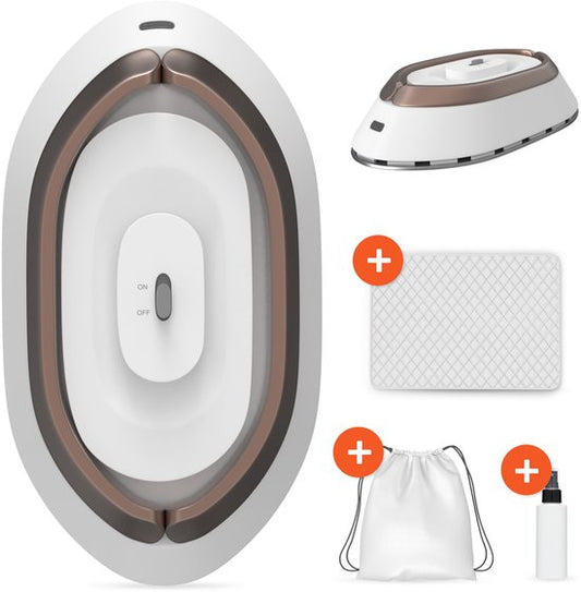 Fer à repasser de voyage - Merkloos - Mini - compact et portable - Fonction séchage et vapeur - blanc