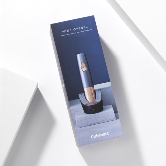 Cuisinart - Tire-bouchon électrique - Tire-bouchon rechargeable - Ouvre-bouteille - Noir