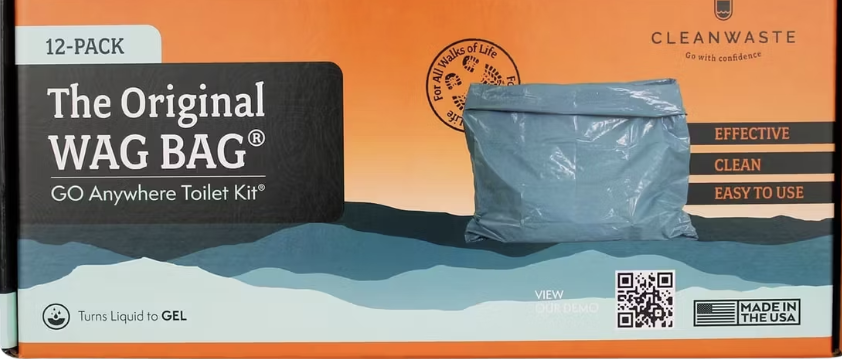 Cleanwaste GO Anywhere toilettes portables - 48×38×35 cm - gris - 30 sacs inclus