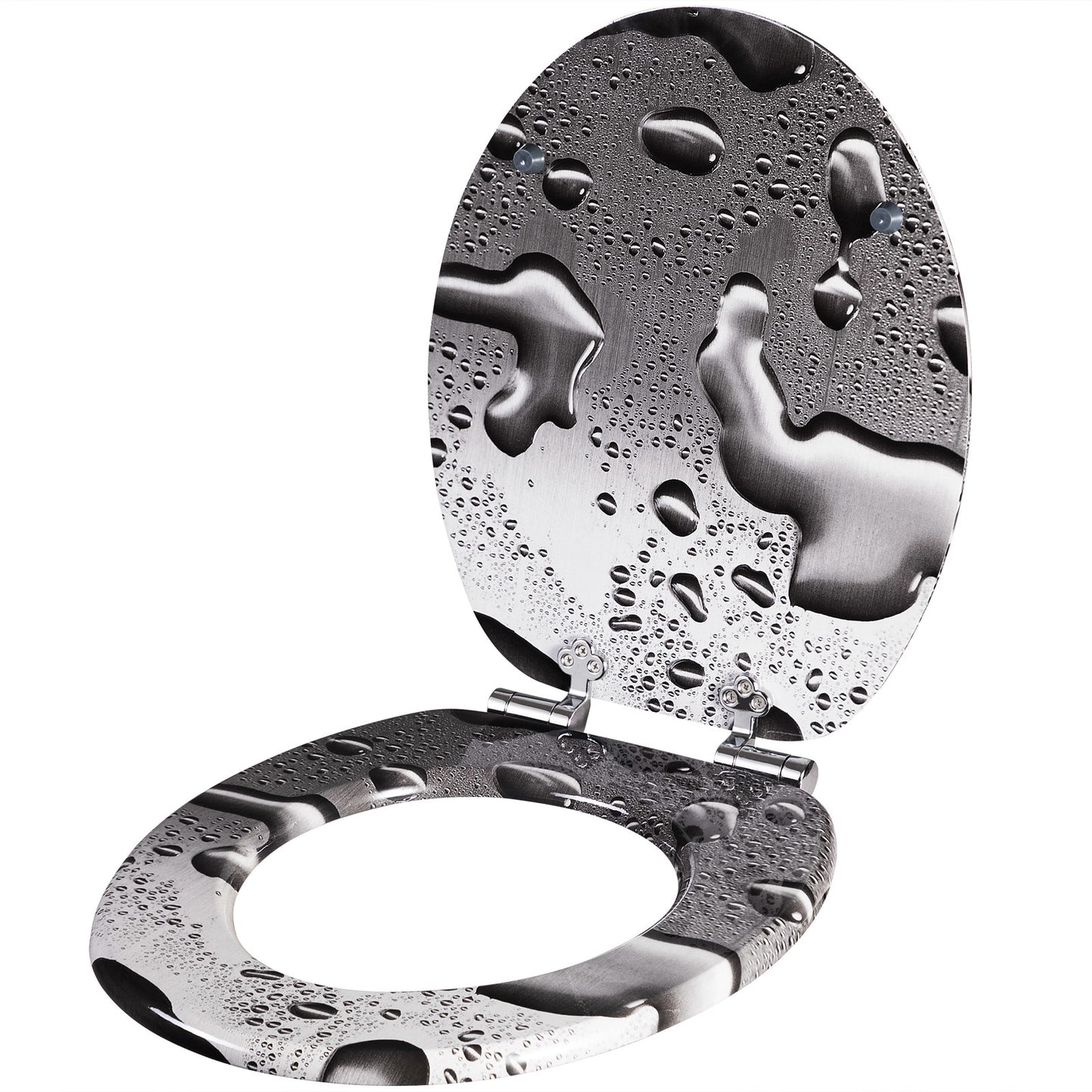 Abattant WC Gouttes d'eau - Sotf Close Antibacterial - MDF 150kg