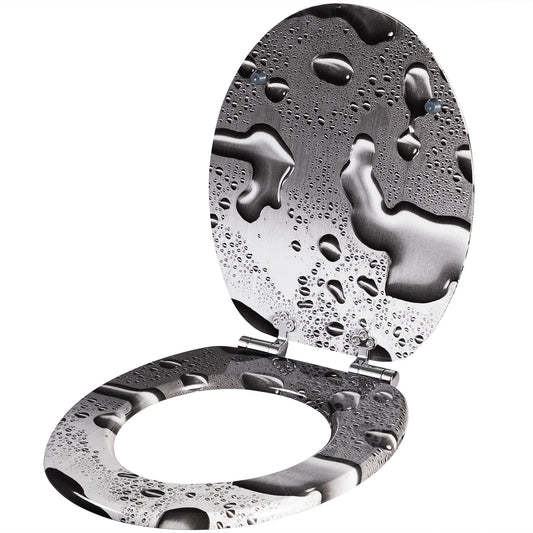 Abattant WC Gouttes d'eau - Sotf Close Antibacterial - MDF 150kg