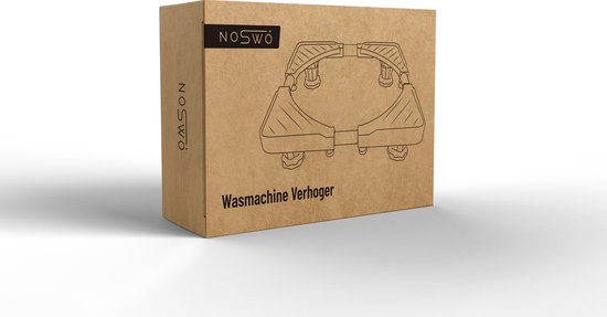 Noswo Relevage de lave-linge - Jusqu'à 300 KG - Multitool réglable - Amortisseurs anti-vibration - Convient également pour le lave-vaisselle, le réfrigérateur, le congélateur et le sèche-linge - 45/63 x 11/13 cm