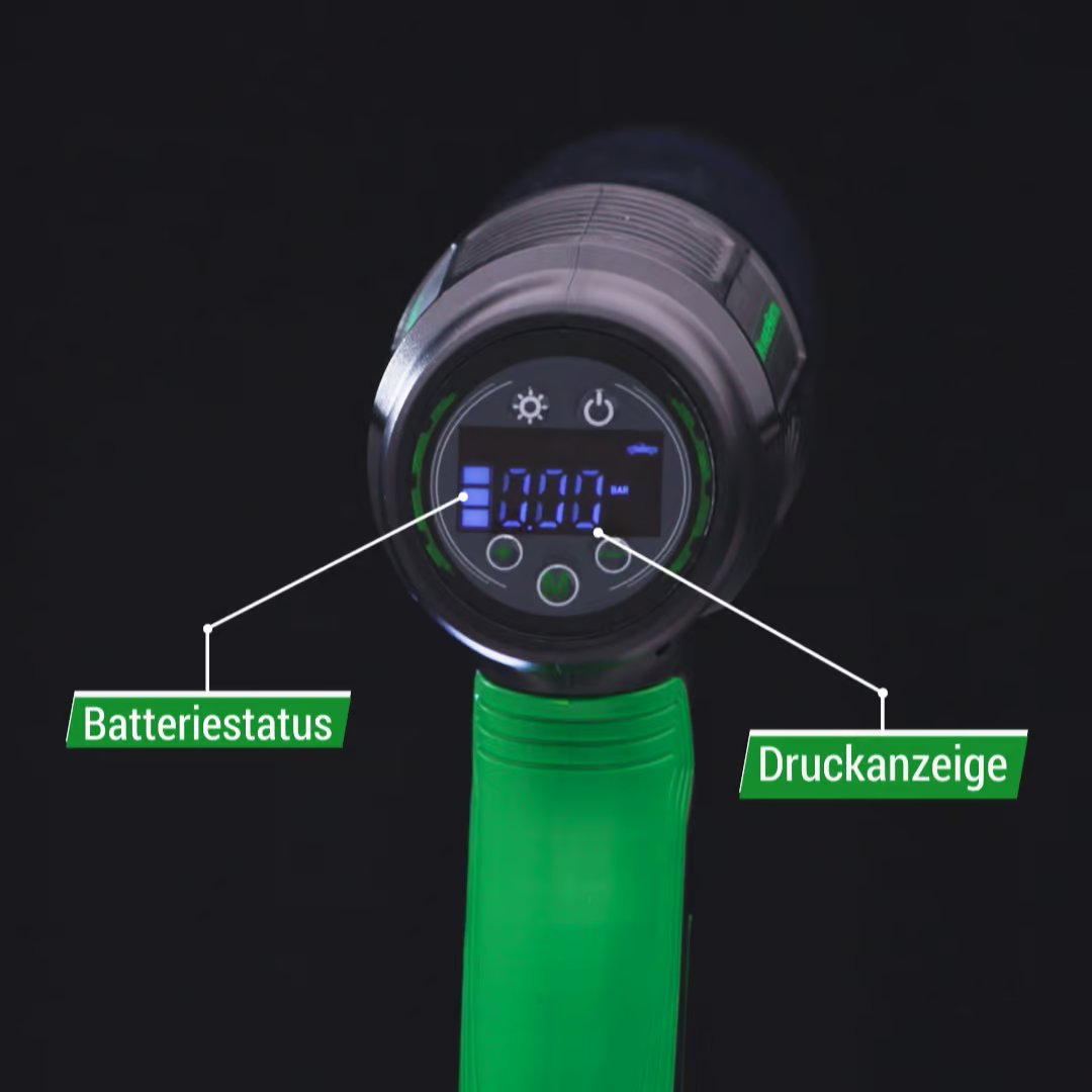 Aspirateur à main sans fil et compresseur d'air Hammersmith AirStorm - 5 préréglages - Arrêt automatique - Écran LED