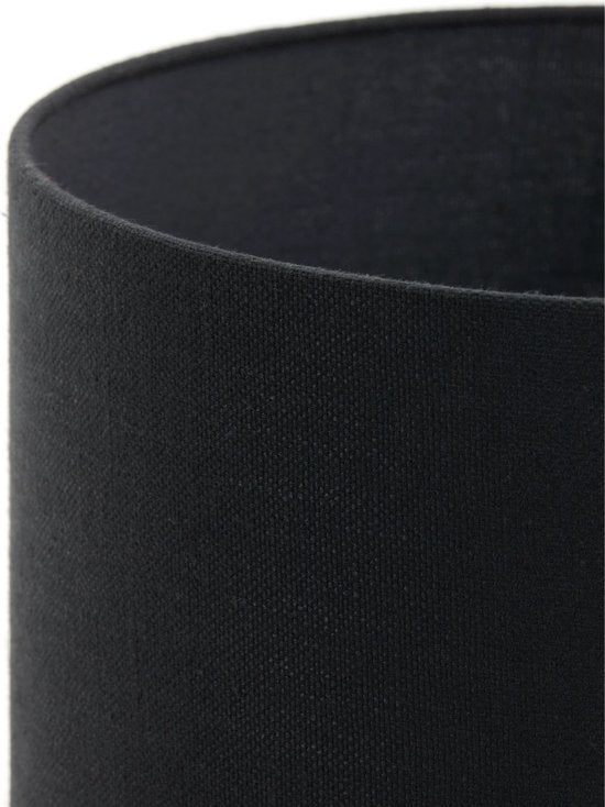 Light & Living Abat-jour cylindrique Livigno - Noir - Ø 50 x 38 cm - Moderne