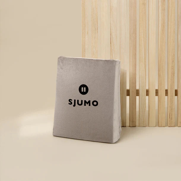 Sjumo - Silky Smooth Splittopper Fitted Sheet - 180x200/210 cm - Warm Grey Cotton Satin - High Quality Gloss & Silky Soft - Anti-allergic & Breathable - For Adjustable Beds