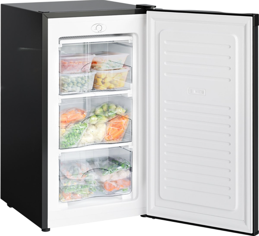Congélateur KitchenBrothers - 64L - Compact - 3 tiroirs de congélation - Noir