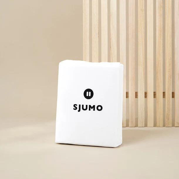 Sjumo - Drap-housse Silky Smooth - 90x200/210 cm - Satin de coton blanc - Brillant de haute qualité et doux comme de la soie - Anti-allergique et respirant - Confort de qualité hôtelière de luxe