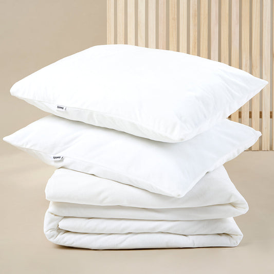 SJUMO Silky Smooth - Fresh White - Enveloppe de couette - 220 x 200cm