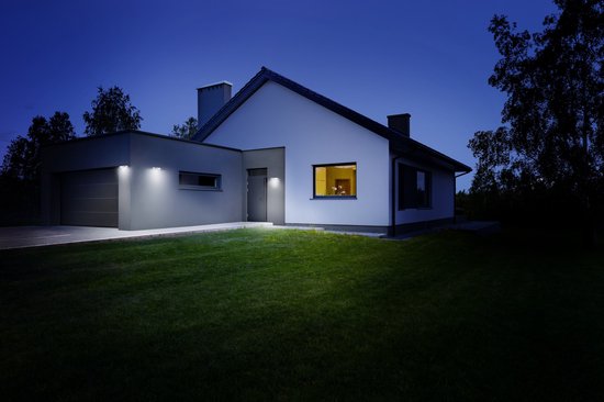 Lampe d'extérieur solaire Steinel avec détecteur de mouvement XSolar SOL-O S - Applique murale LED à énergie solaire - Anthracite