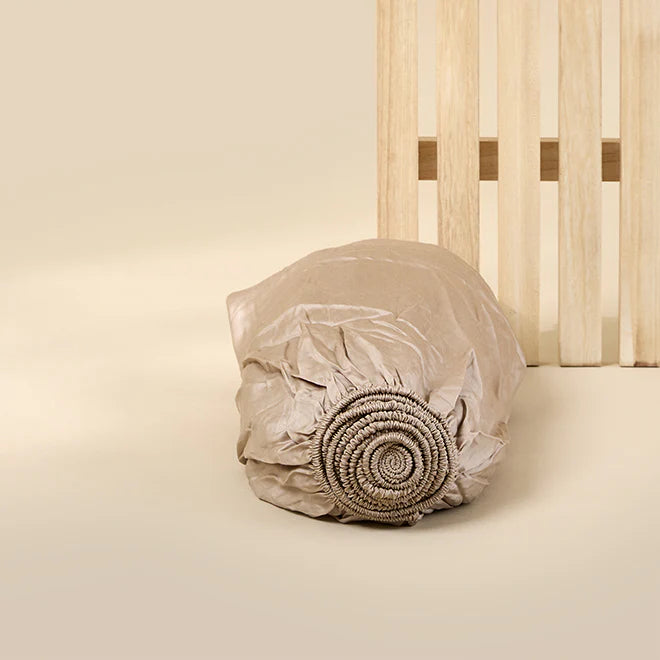 Sjumo - Drap-housse en satin de Tencel - 140x200 cm - Satin de coton et Tencel Honey Glow - Brillant et doux comme de la soie - Antiallergique et respirant - Confort de qualité hôtelière de luxe