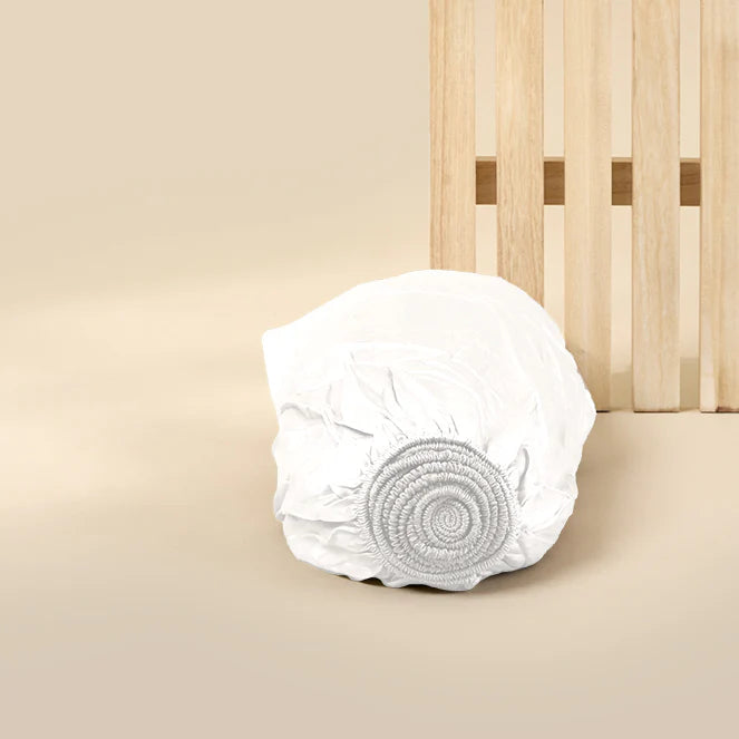 Sjumo - Drap-housse en satin de Tencel - 140x200 cm - Tencel blanc frais et satin de coton - Très brillant et soyeux - Antiallergique et respirant - Confort de qualité hôtelière de luxe