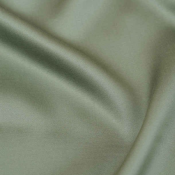 Sjumo - Drap-housse en satin de Tencel - 90x200 cm - Tencel vert sauge et satin de coton - Très brillant et soyeux - Anti-allergique et respirant - Confort de qualité hôtelière de luxe