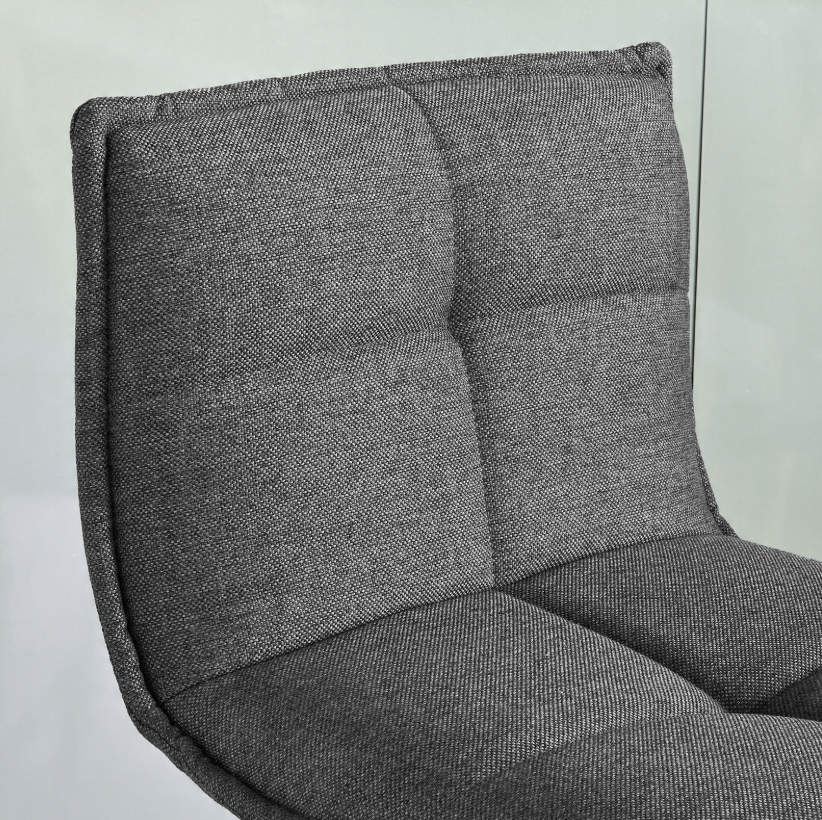 SoBuy Tabouret de bar FST45-DG - pivotant à 360 degrés - 48 x 48 x 97 cm - gris foncé