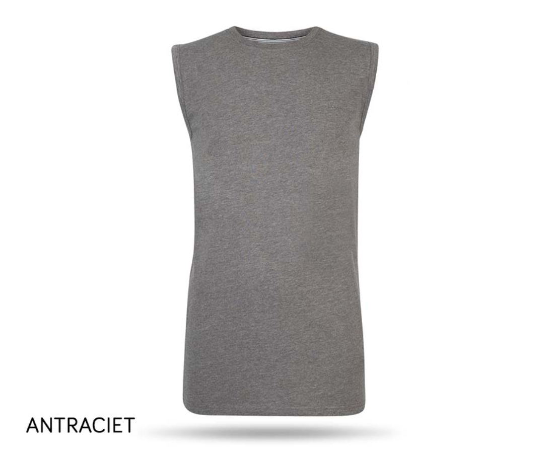 Pierre Cardin T-Shirt sans manches - Gris foncé - XXL