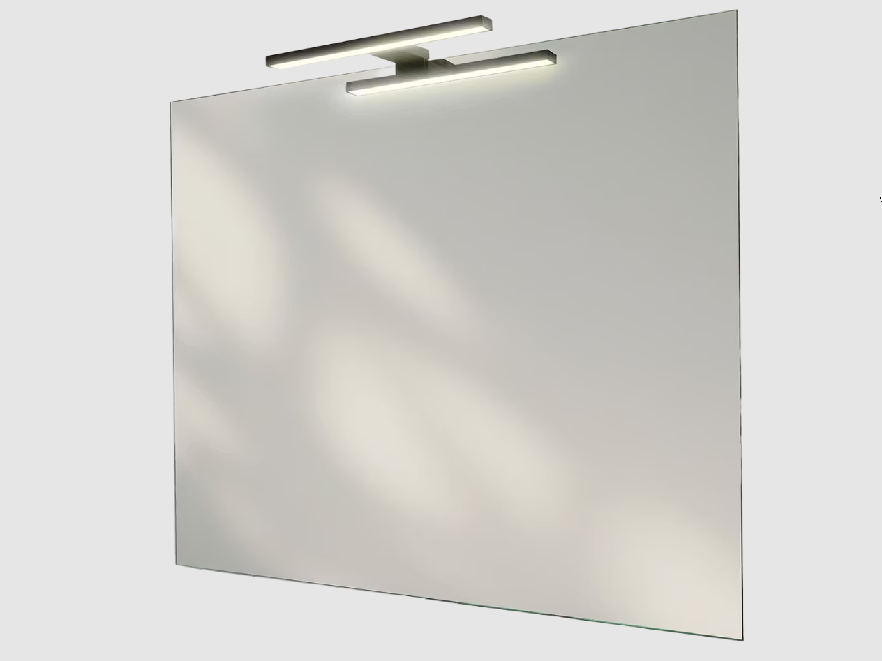 LoooX Miroir de salle de bain de luxe avec lumière LED - 80 x 65 cm