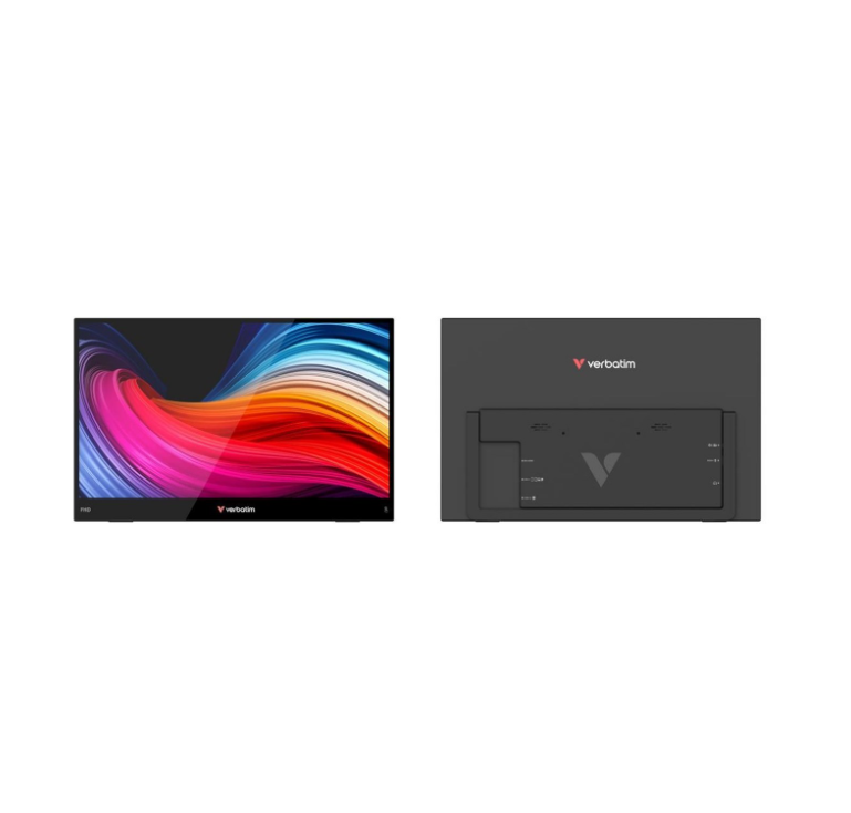 Verbatim Portable Touch Monitor 15,6 pouces - Full HD 1920x1080 - Écran tactile - Noir