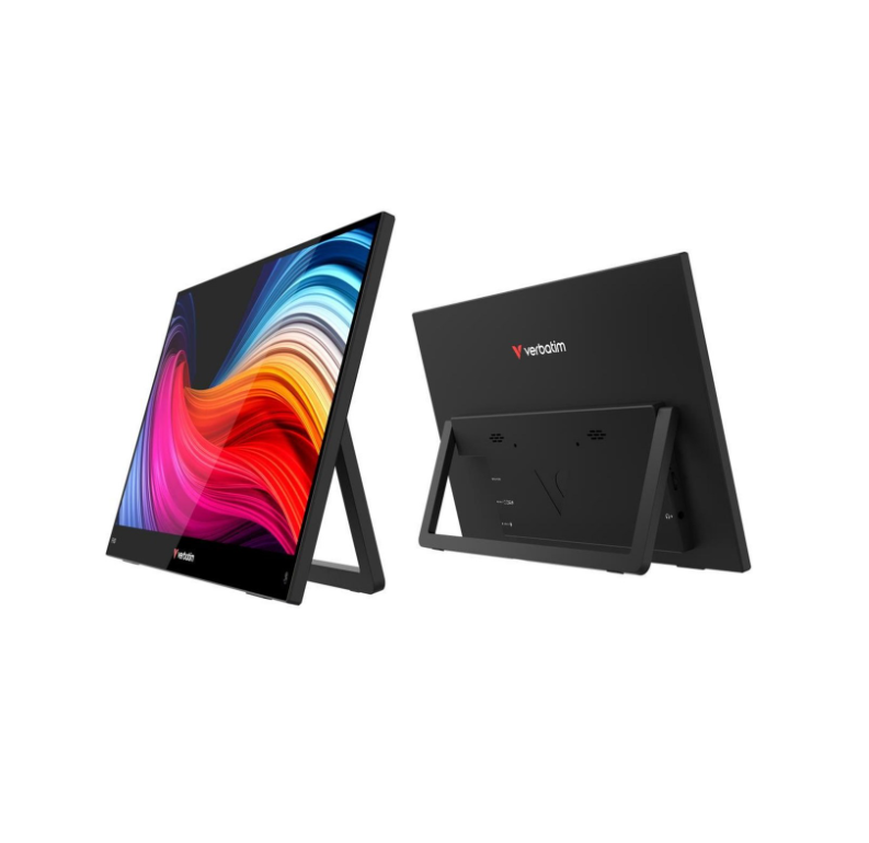 Verbatim Portable Touch Monitor 15,6 pouces - Full HD 1920x1080 - Écran tactile - Noir