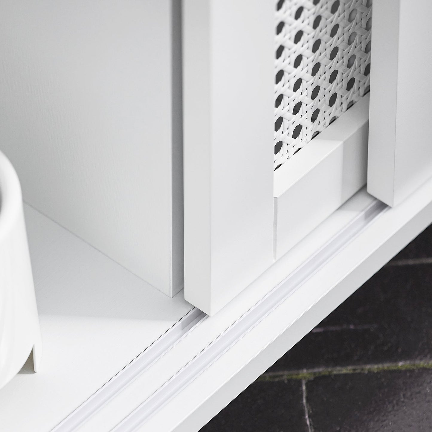 SoBuy Meuble bas - BZR119-W - 65 x 20 x 70 cm - MDF - Blanc