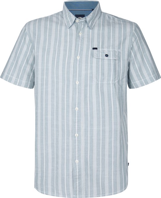 Petrol Industries - Chemise rayée pour homme Turtlevista - Bleu - Taille M