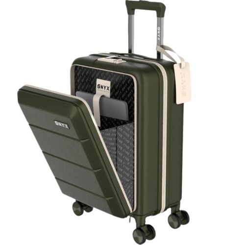 Valise ONYX® 35 L, Bagage à main, Bagage Cabine, Poche frontale pratique, 55 cm, Olive