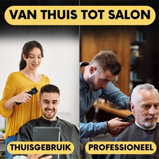 Tondeuse à barbe 7-en-1 Homme + Standard - Tondeuse pour barbe et corps - 6 accessoires inclus - Sansbeauté® - Body Groomer Men - Body Trimmer Men - Hair Trimmer - Clips - 0.5-15MM - Nose and Ear - Trimmer - Beard Machine - Multigroomer