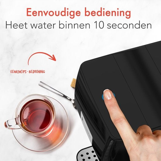 KitchenBrothers Distributeur d'eau chaude - 100 ? - 250 ml - 2.5L - Noir