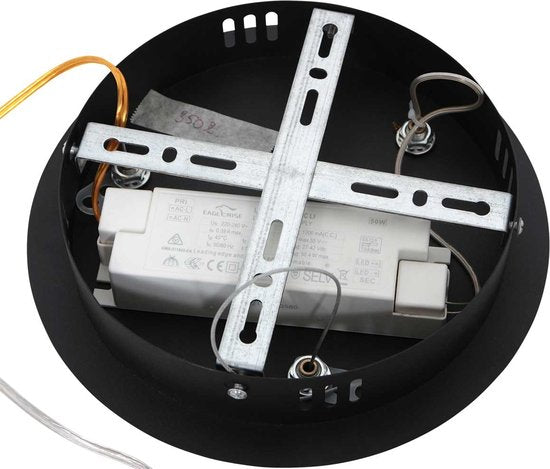 Suspension Ringlux 3502ZW noire 60 cm, design en métal, Steinhauer - Hauteur réglable, idéale pour une utilisation en intérieur