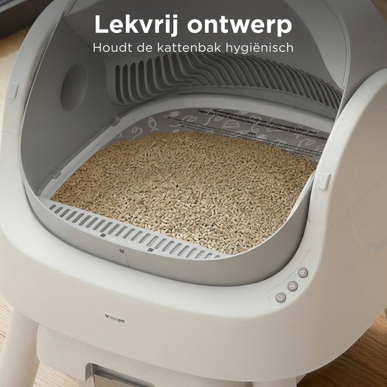 Tapis pour bac à litière TrevoPet® - Tapis imperméable pour bac à litière autonettoyant - Tapis résistant aux griffures - Tapis d'intérieur en tissu Oxford - Tapis de protection - 41 x 40 cm