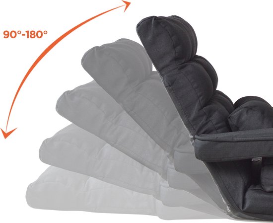 VDD Gaming - Chaise longue - Se plie en un fauteuil inclinable - Noir -71x51x50cm