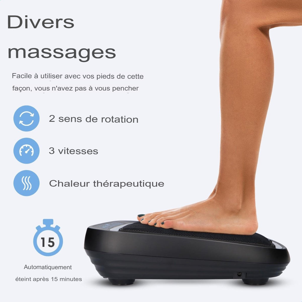 Appareil de massage des pieds Shiatsu Lifeproducts, Noir