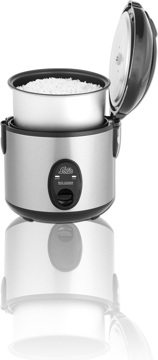 Solis Compact Rice Cooker 821 Cuiseur de riz - Cuiseur de riz - 4 Portions - Silver