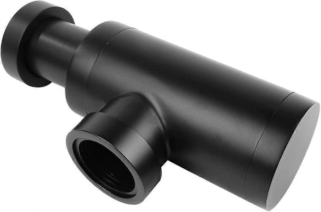 Siphon d'évier universel 10 cm - siphon en P réglable, ouverture de nettoyage cachée - laiton antique/noir mat