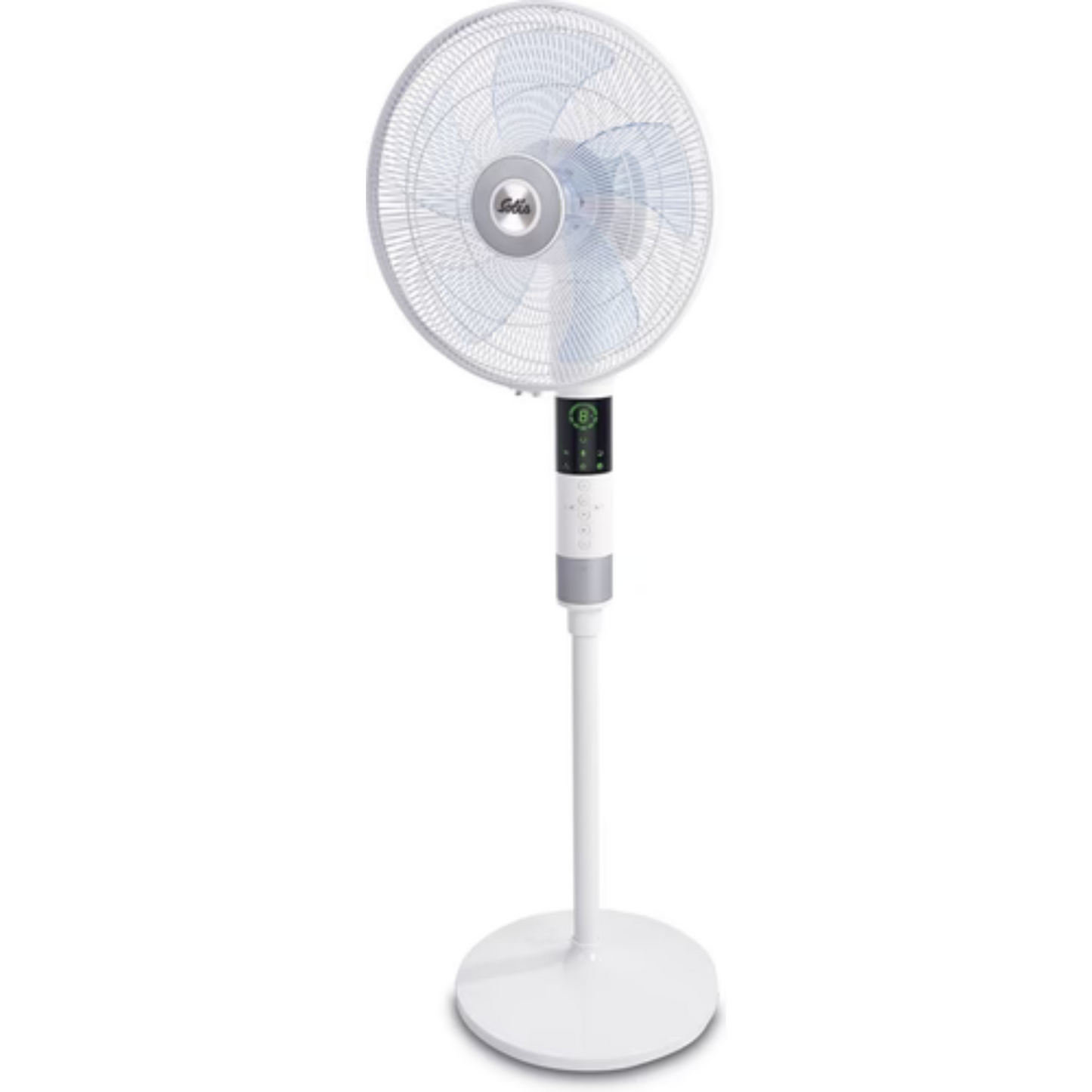Ventilateur sur pied - Solis - Ventilateur sur pied Breeze 360° 7582 - Ventilateur avec télécommande - fonction minuterie - 140 cm de hauteur - blanc
