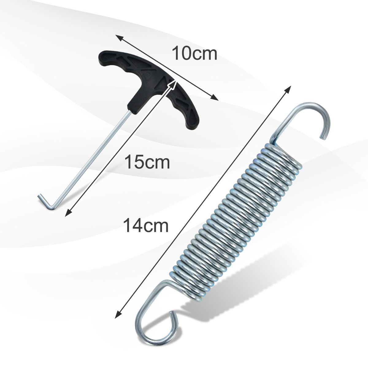 Ressorts de saut pour trampoline Coast - 20 pièces - 14 cm - acier inoxydable