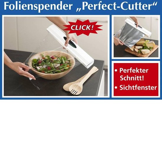 Coupe-film Wenko 38 x 6,7 cm, ABS/inox, blanc