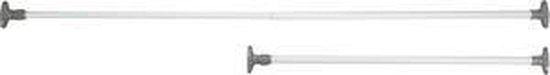 Tringle à vêtements Wenko Herkules 80-145 cm, acier inoxydable, blanc