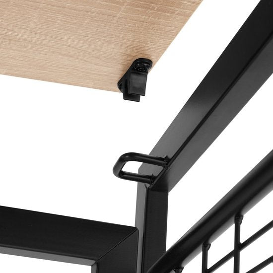 tectake® - Bureau pliant Paterson 102x51x77cm - brun clair - 404661